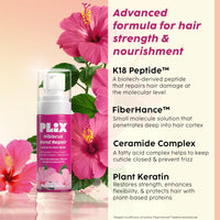 The Plant Fix Plix Hibiscus Bond Repair Leave-In Hair Mask | FiberHance | Repairs Damage, Reduces Frizz & Strengthens Hair | Vegan & Sulfate-Free | 50g