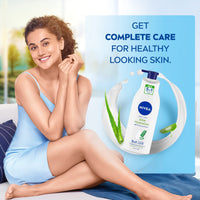 Nivea Sun Lotion, Spf 30, Water Resistant Sunscreen, Dry Skin Type For Men & Women, 125Ml&Body Lotion, Aloe Hydration, With Aloe Vera For Instant Hydration In Summer, For Men & Women, 400 Ml