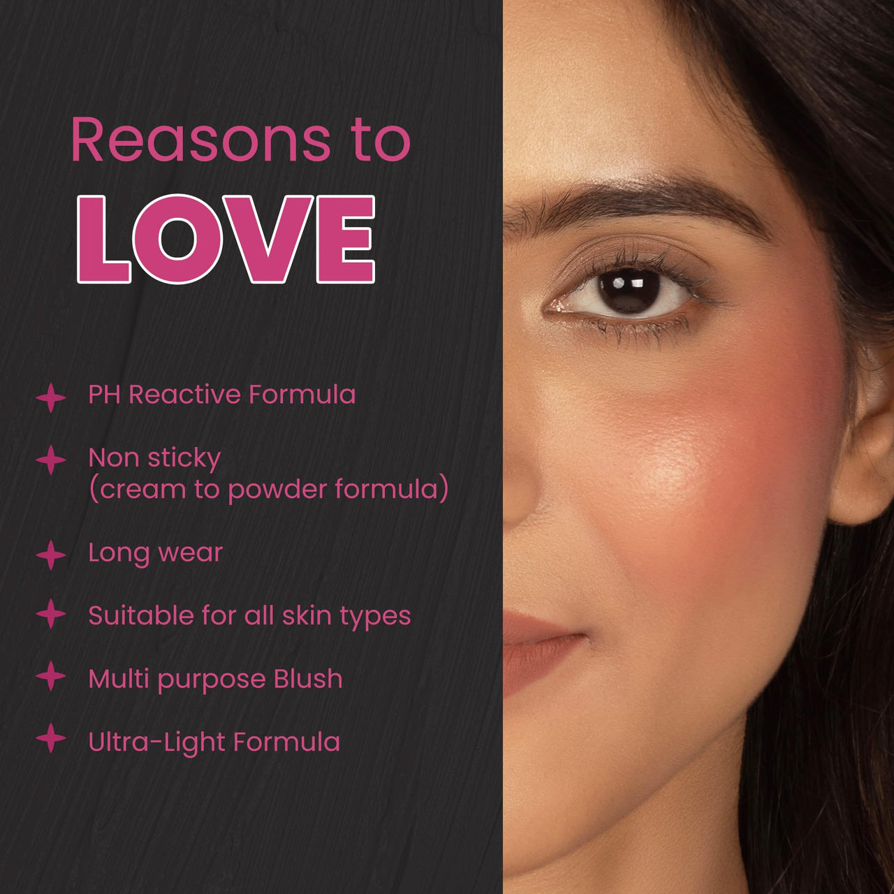 Koe Beauty Magic Hour Blush | Natural Colour - Reacts With Your Skin’s PH To Create A Colour Perfect For You | 4.5g | Cream To Powder Formulae | Long Lasting | All Skin Types | Lightweight & Buildable