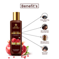 KHADI ORGANIQUE Pomegranate Hair Cleanser Natural UVA & UVB Rays Blocker (SLS & PARABEEN FREE) 200ML