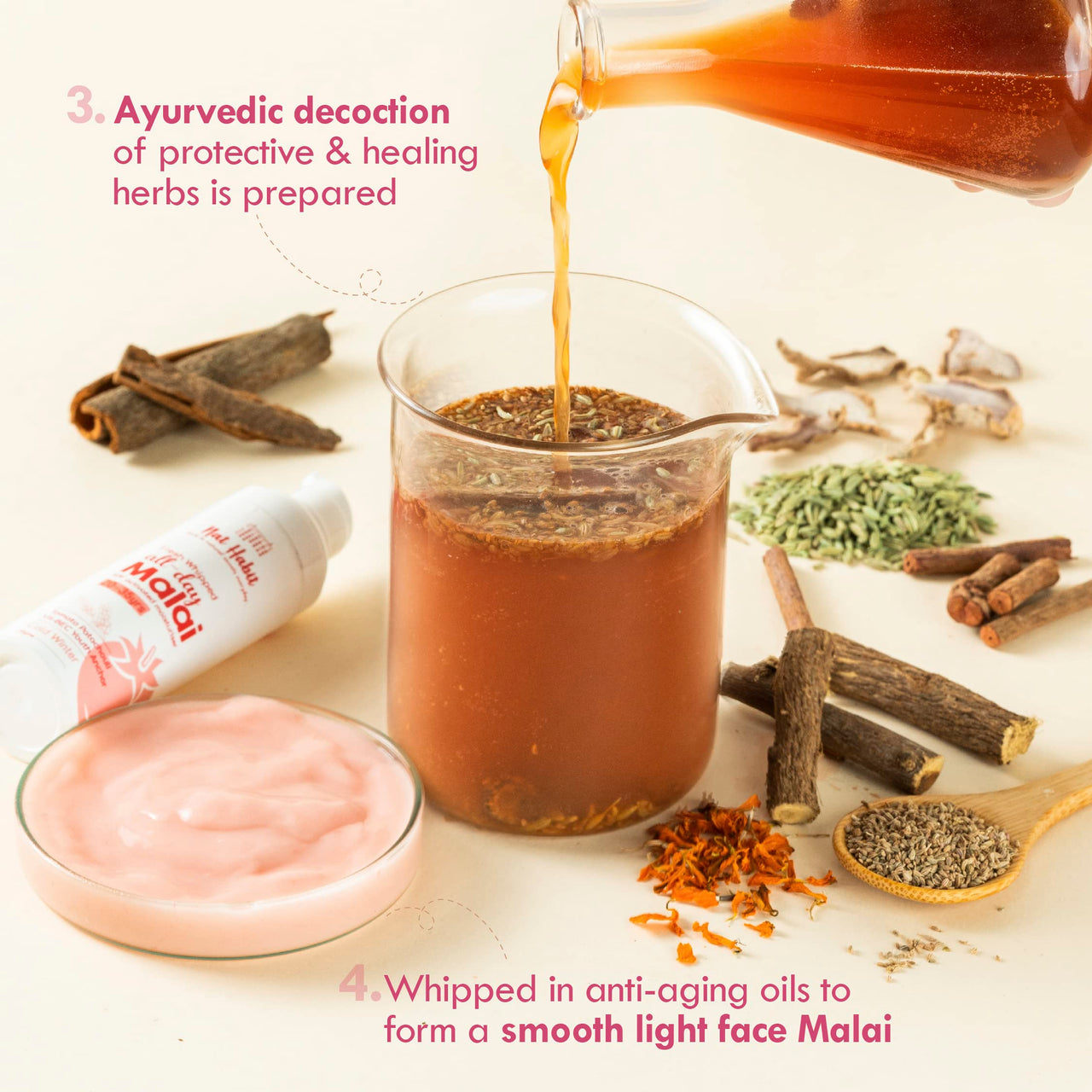 Nat Habit - Back To Natural Secrets Everyday Fresh Whipped Tomato Patchouli Vit-B E C Youth Anchor All Day Face Malai Cream For Cold Winter Weather,Whipped With Raw Milk&Washed Ghee (20-35 Y) 30G