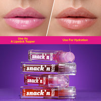 Swiss Beauty CRAZE Snack'n Nourishing Lip Oil | With Vitamin E and Hyaluronic acid | Gives Glass -Like shine | Shade- Pumpkin Pie, 4.5ml