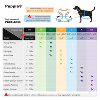 Puppia Soft Dog Harness No Choke Over-The-Head Triple Layered Breathable Mesh Adjustable Chest Belt and Quick-Release Buckle, Green, Large