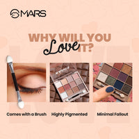 MARS 12 Shades Back to Basics Matte Eyeshadow Palette with Free Applicator (14.4 gm) (Shade-01) 12 Shades Back to Basics Eyeshadow Palette with Free Applicator (14.4 gm) (Shade-02), Multi