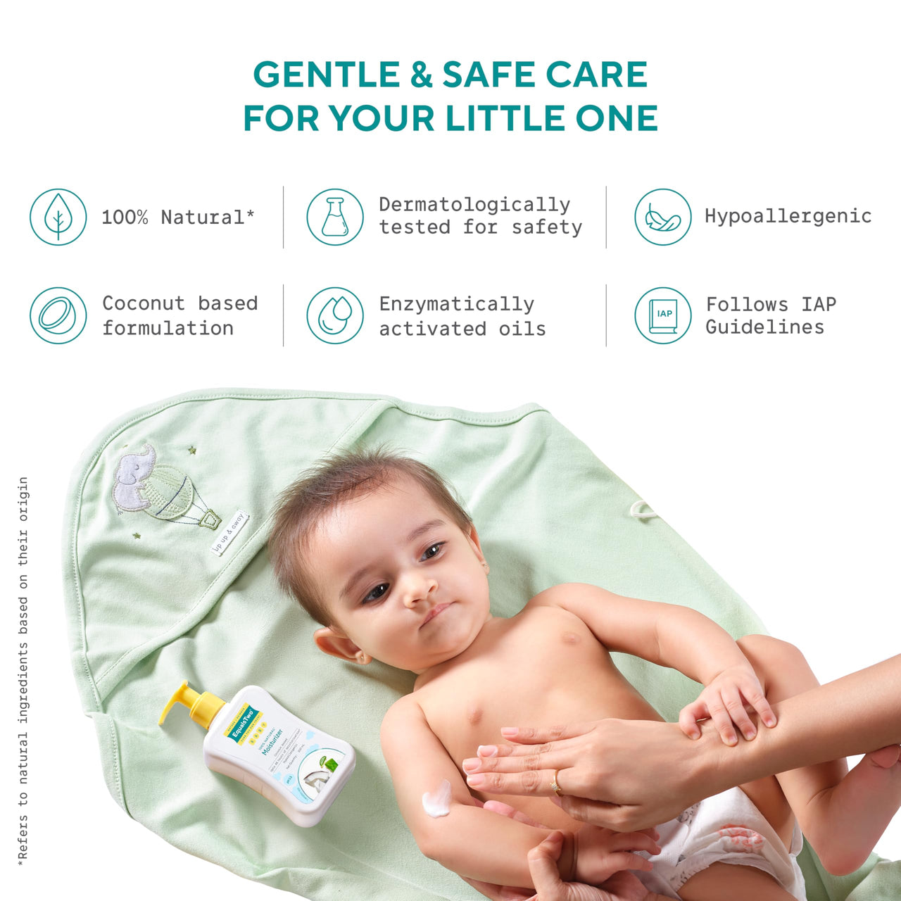 EQUALSTWO Baby Care Combo of Massage Oil (100ml) + Baby Wash (200ml) + Baby Moisturizer (200ml), All Skin Types, Hypoallergenic & Dermatologically Tested, Pack 3