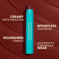 Parul Garg Beauty Creamy Matte Lip Crayon | Soft Matte & Hydrating Formula with Almond Oil & Vitamin E | Rich Pigment & Comfortable Wear | 100% Vegan (Rockstar 78)