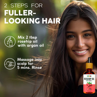 Organix Mantra Rosehip Seed Body Oil for Face Wrinkles, Fine Lines, Under Eye, Curly Hair | 100% Pure, Natural & Cold Pressed Oil, 30ML