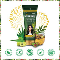 Kesh King Ayurvedic Onion Shampoo with 21 Herbs, Reduces Hairfall & Boost Hair Growth, 300ml & Kesh King Scalp and Hair Medicine Anti-Hairfall Conditioner, 200 ml