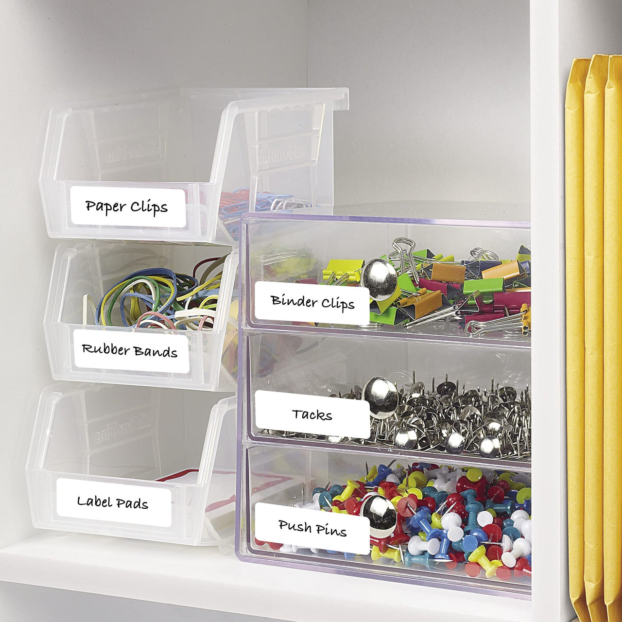 Avery Multi-Use Removable Labels, 1" x 3", Print or Write ID Labels, White, 250 Labels Total (05436)