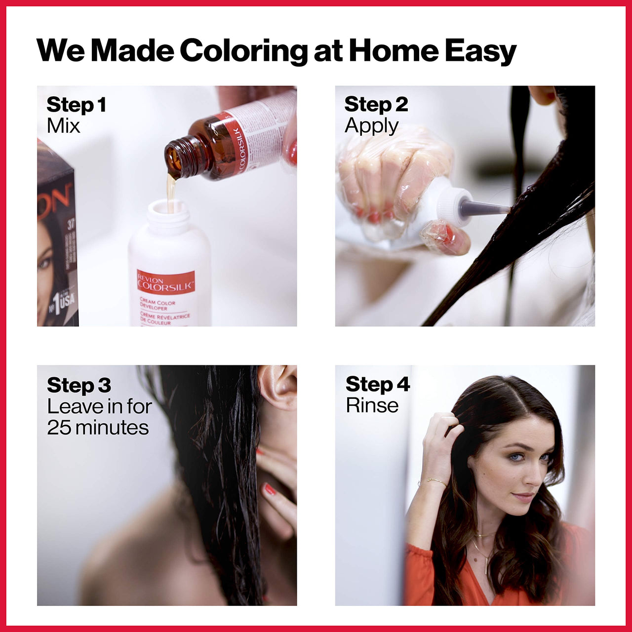 Revlon Colorsilk Beautiful Color, Permanent Hair Color with Keratin, 40ml + 40ml + 11.8ml - 20 Brown Black (Pack of 1)