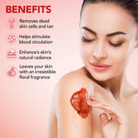 Botanic Hearth Hibiscus Body Scrub | Exfoliating & Hydrating Scrub for Glowing, Smooth Skin | Infused with Natural Botanicals & Essential Oils | For All Skin Types | 125g