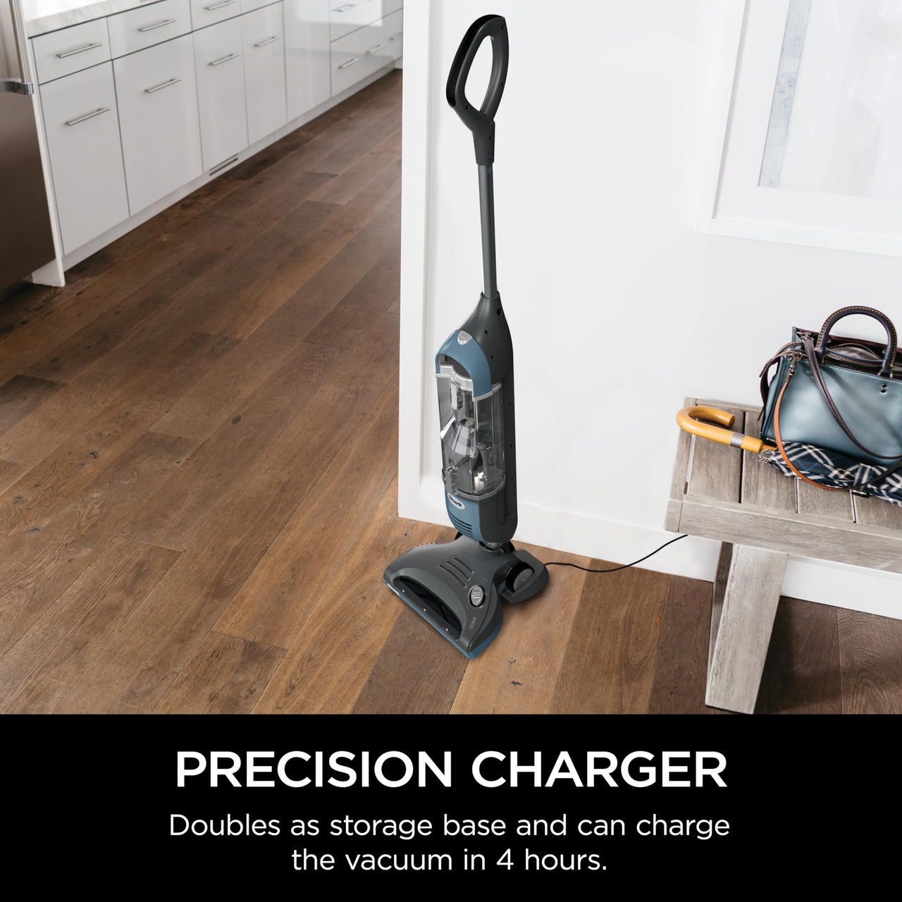 Shark SV1106 Navigator Freestyle Upright Bagless Cordless Stick Vacuum for Carpet, Hard Floor and Pet with XL Dust Cup and 2-Speed Brushroll, White/Grey