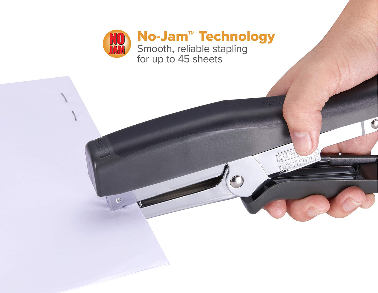 Bostitch Office B8 Xtreme Duty 45 Sheet Plier Stapler, Black (B8HDP)