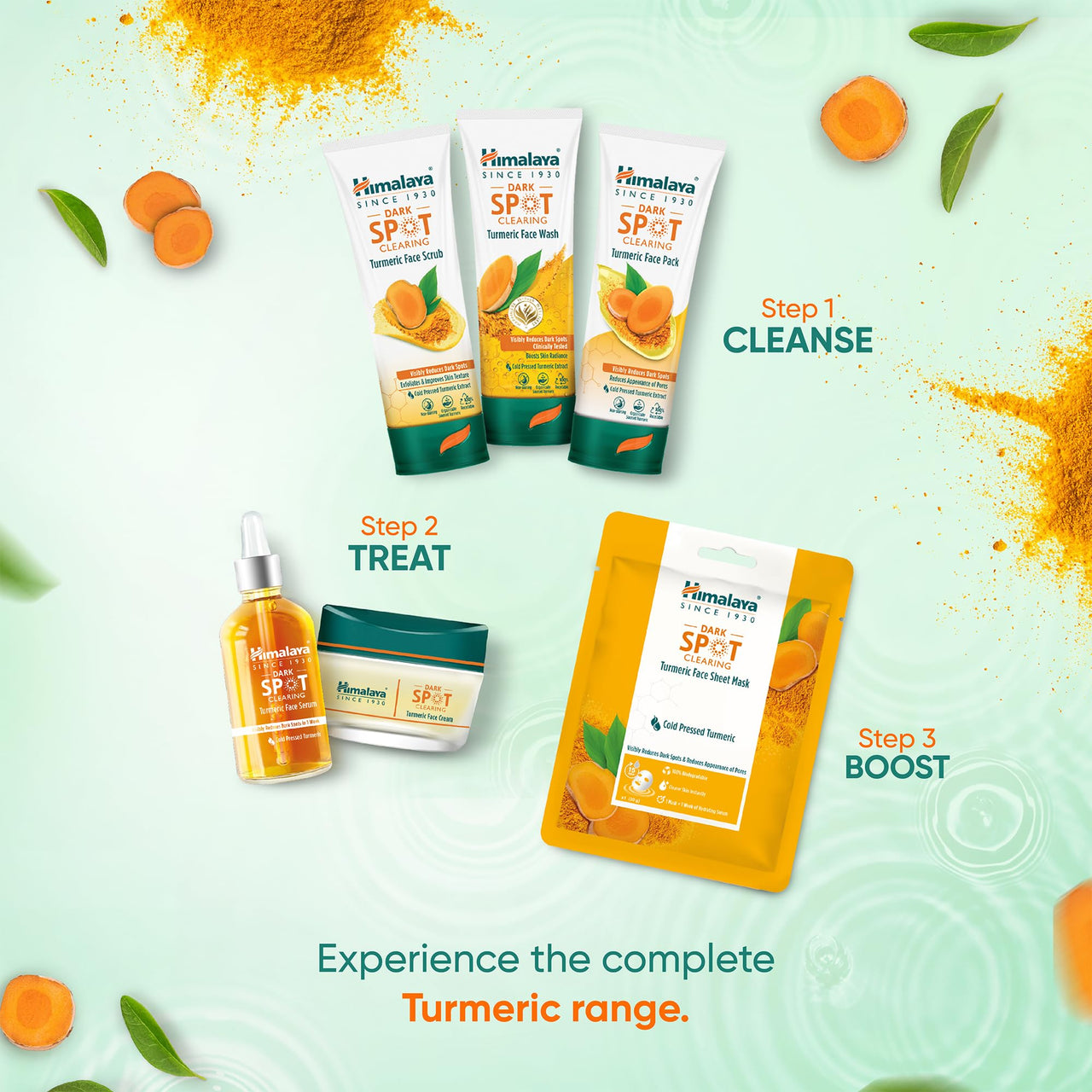 Himalaya Wellness Company Himalaya Dark Spot Clearing Turmeric Face Serum Organically Sourced Turmeric Reduce Dark Spots In 7 Days 10% Glycolic Acid & 2% Niacinamide 30Ml