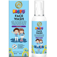 Mom & World Kidsy Face Wash Tear Free, 120ml (No SLS, Paraben) - With Argan OIl, Aloevera
