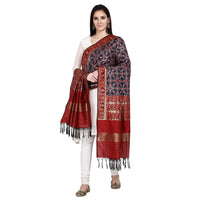 KAPAAHA Women's  Woven Silk Blend Patola Dupatta/Chunni Enough