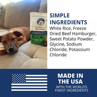 Under the Weather Easy to Digest Bland Diet for Sick Dogs - Always Be Ready - Contains Electrolytes - Gluten Free, All Natural, Freeze Dried 100% Human Grade Meats - Hamburger, Rice & Sweet Potato Rice, Hamburger & Sweet Potato 6 Ounce (Pack of 1)