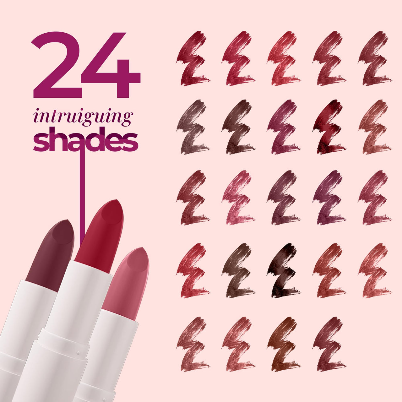 Juice Kiss Sensation Lipstick with Goodness of Bio Retinol, UV Protection & Long lasting Lipstick, Pack of 3 (Red Carpet - M02, Think Pink - M09, Nude Sepia - M12)