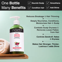 Soulflower Biotin Onion Sulphate Free Shampoo | For Hair Growth, Anti Hair Fall, Strong roots with Keratin, Argan Oil, Green Tea, Shikakai & Reetha for Men & Women for All Hair | 300ml (Pack of 1)