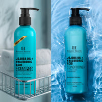 Botanic Hearth Jojoba & Hyaluronic Acid Shampoo 200ml with Conditioner 245 ml Set Pack of 2
