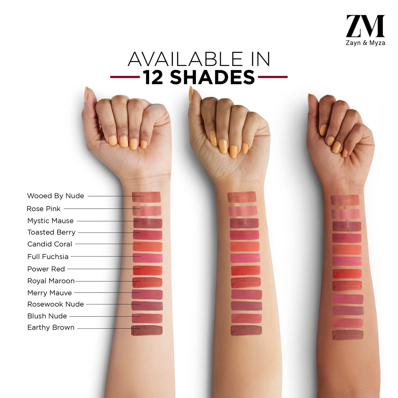 ZM Transfer-Proof Power Matte Finish, Liquid Lip Colour, Toasted Berry, 6 ml