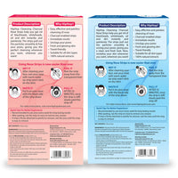 HipHop Skincare Charcoal Nose Strips Combo for Men & Women, Blackhead & Whitehead Remover, Pore Cleanser - Pack of 2 (3 Strips each)