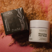 Jivada Gleaming Hair Mask with Rosemary, Hibiscus & Amla | Arnica, Tulsi & Fenugreek | For Dry & Frizzy Hair |Silky & Shiny Hair | All Hair Types | Women & Men | Sulphate & Paraben Free | 100 Gram