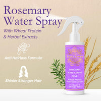 Exotic Aromas Rosemary Water Spray with Wheat Protein & Herbal Extracts, For thicker,shinier & stronger hair, 100 ML
