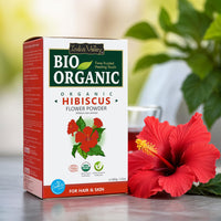 INDUS VALLEY Bio Organic Natural And Pure Edible Fenugreek Powder (Methi powder) with Edible Hibiscus Powder Hibiscus rosa-sinensis for Skin Care & Hair Care (100g*2=200g)