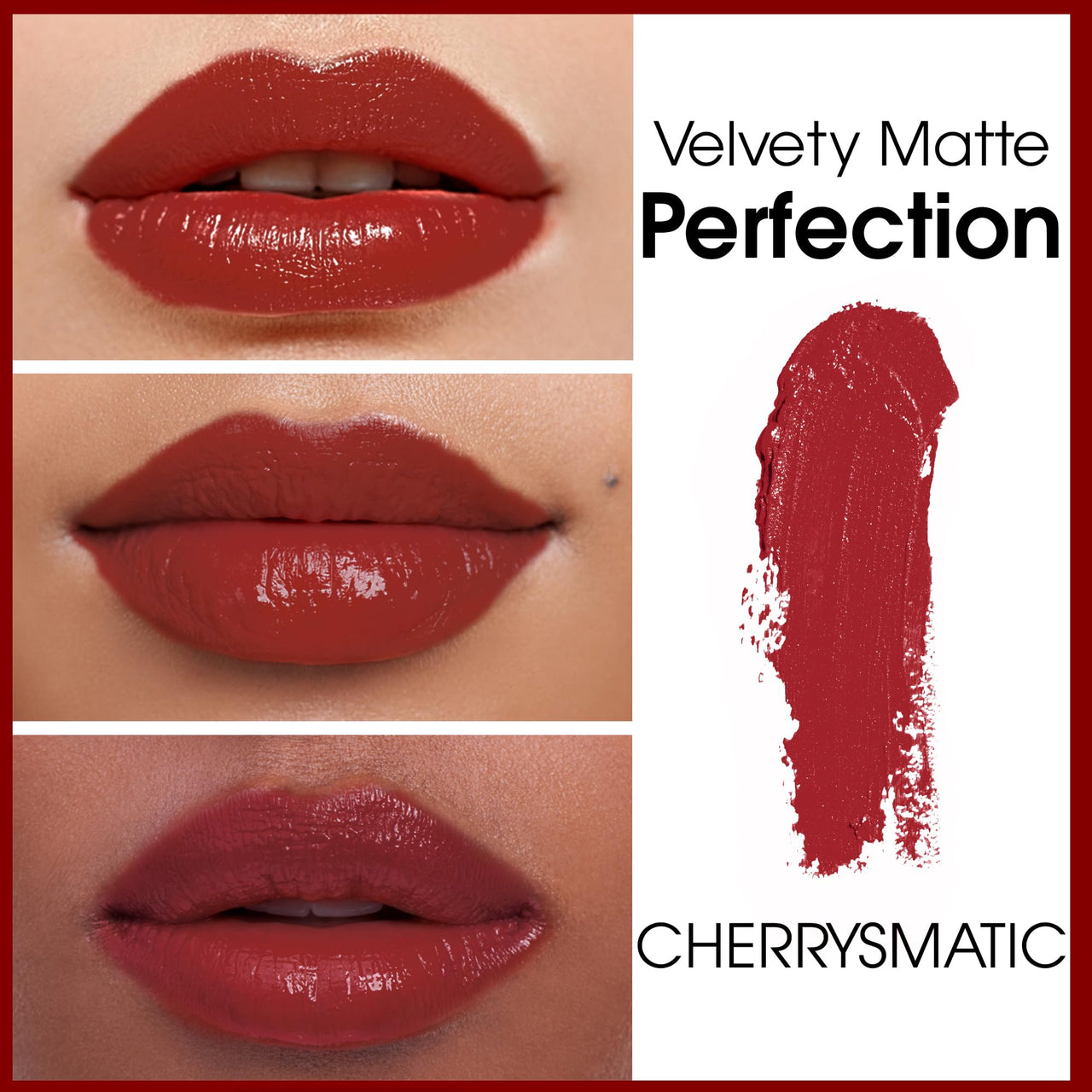 Born16 Moon Duchess Matte Perfection Lipstick – Cherrysmatic | Strong Pay-Off, Transfer-Proof with Color Lock Technology | SPF, 24-Hour Moisturization with Vitamin E, 4.2g