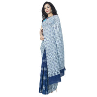 Kwatchi women & girls 100% pure cotton mulmul,Sanganeri Block Print, Traditional Ethnic Un stiched Blouse Piece (Black) Black