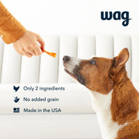 Wag Chewy Whole Muscle American Jerky Dog Treats – Chicken (1 lb), Grain Free