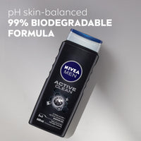 NIVEA MEN Active Clean Shower Gel,500 ml (Pack of 3)