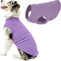 Gooby Stretch Fleece Vest Dog Sweater - Lavender, 5X-Large - Warm Pullover Fleece Dog Jacket - Winter Dog Clothes for Small Dogs Boy - Dog Sweaters for Small Dogs to Dog Sweaters for Large Dogs 5X-Large Length (25