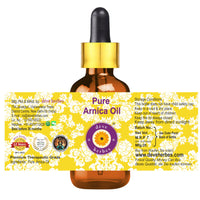 Deve Herbes Pure Arnica Oil (Arnica montana) With Glass Dropper Natural Therapeutic Grade 30ml