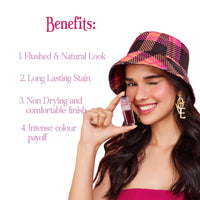 Tint Cosmetics Emily in Paris Lip and Cheek Tint Natural Finish. Long-lasting Stain. Easy Application, Non-drying Finish. Waterproof & Transfer-proof. Highly Blendable with Water-gel Formula. 5ml