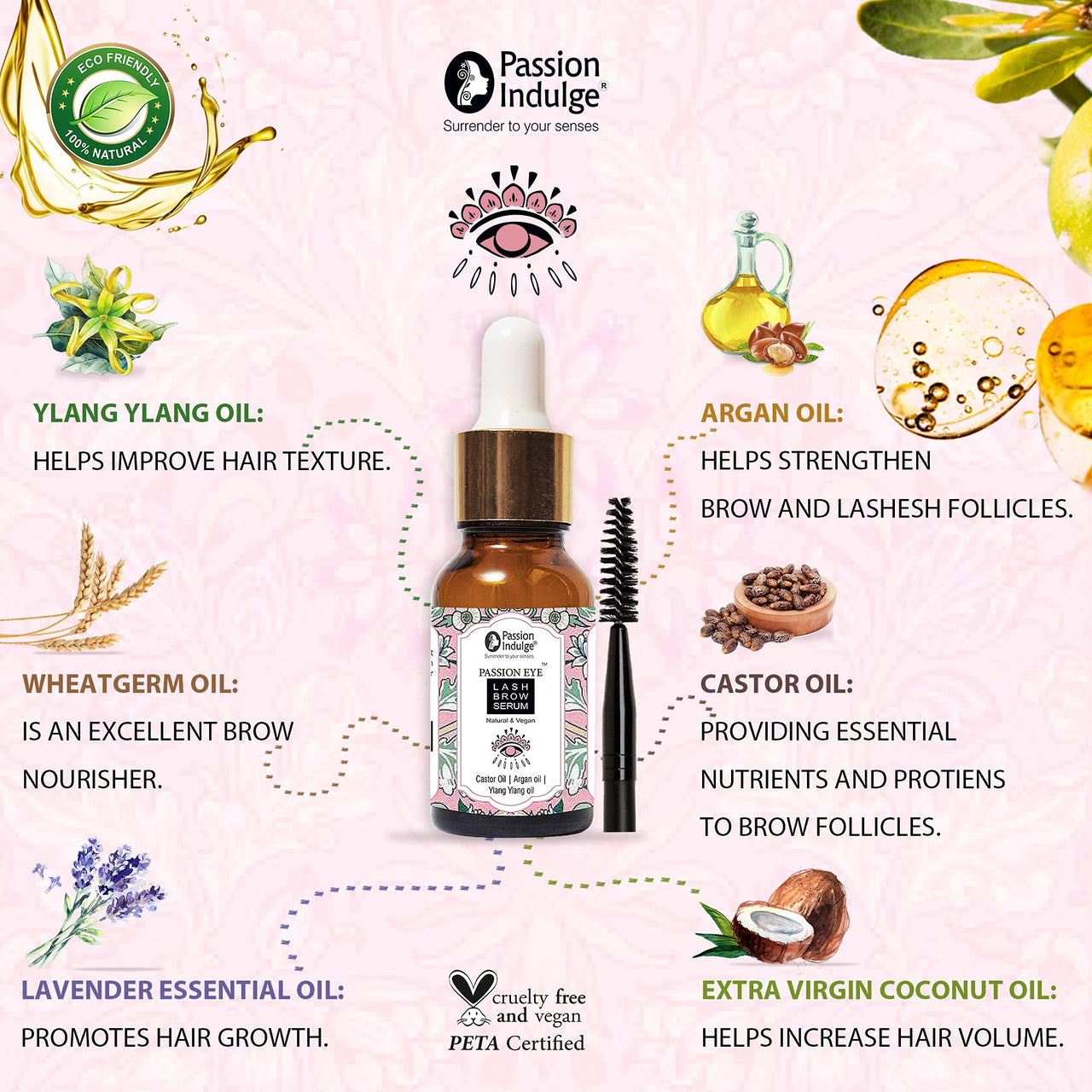 Passion Indulge Offers Buy Kumkumadi Facial Oil and Get Passion Eye Serum Free Worth Rs 480 Combo Pack For Glowing, Shine & Bright Skin
