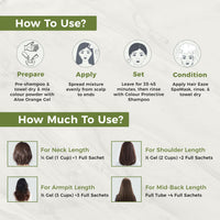 INDUS VALLEY Organically Natural Damage Free Colour Gel Dark Brown Hair Colour 3.0 Ammonia Free with Deep Nourishing Hair Eaze Spa - (20g +200ml + 175ml)