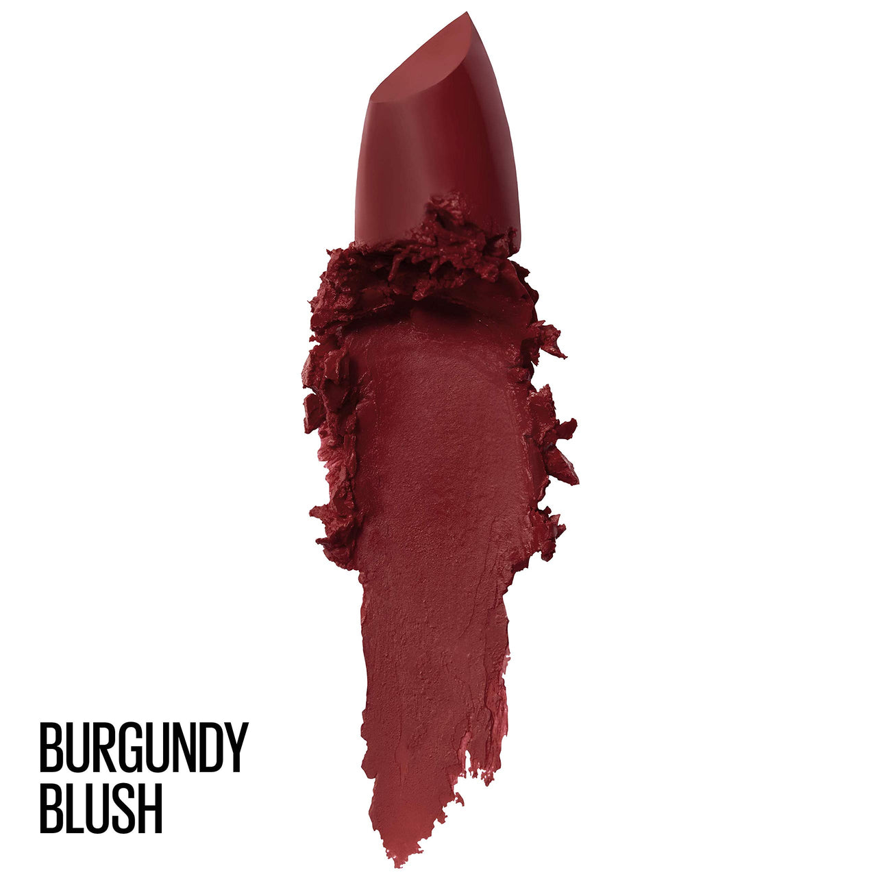 Maybelline New York Color Sensational Creamy Matte Lipstick, 696 Burgundy Blush, 3.9g and Maybelline New York Color Sensational Creamy Matte Lipstick, 634 Bold Crimson, 3.9g