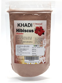 Khadi Omorose Hibiscus Flower Powder For Face Pack & Hair Mask, Natural Pure Hibiscus Rosa-Sinensis Hair & Skin Care, Gudhal Ka Phool Powder For Dull Hair & Conditioning (100 Gms)