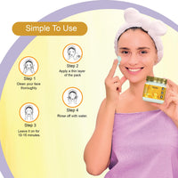 DR.RASHEL Gold Face Pack for Glowing Skin, Oil Control, Acne, Pimples, Detan, Blemishes, Pigmentation & Brightening, Face Cleansing For Face & Body (380 Ml)