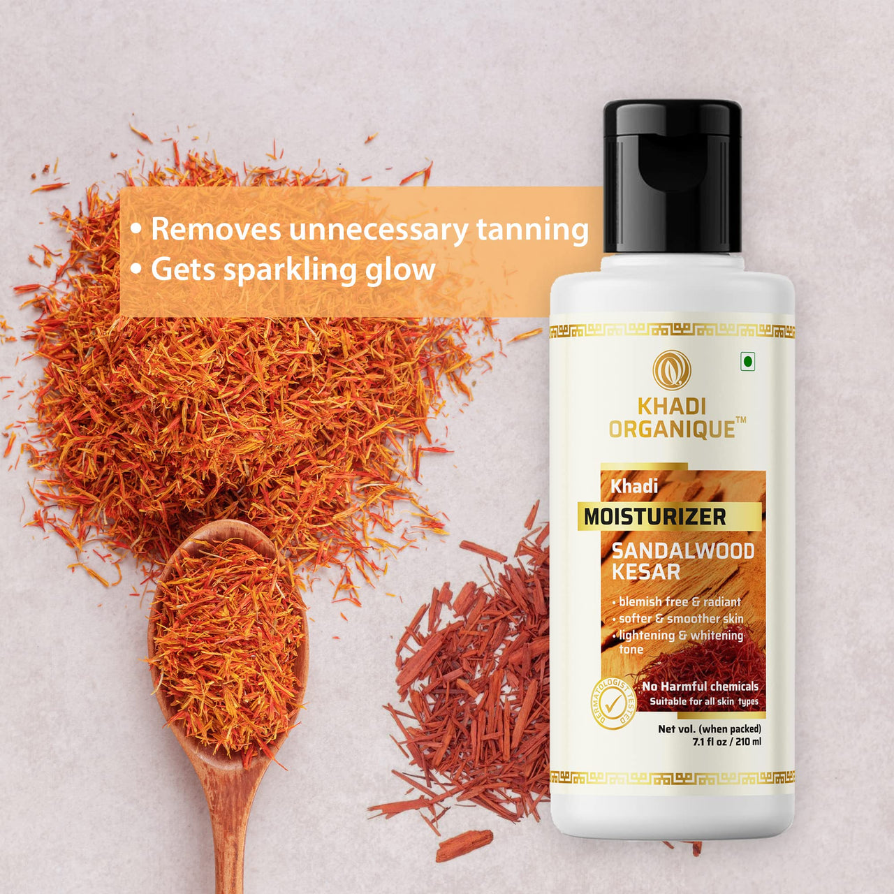 Khadi Organique Sandalwood Kesar Moisturizer Pack of 1
