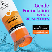 Chemist At Play Gentle Exfoliating Face Scrub with Mandelic Acid & Walnuts | Removes Tan, Dead Skin & Blackheads | Face Wash | Detans | Gives Instant Glow | Face Scrub for Women & Men | 100ml