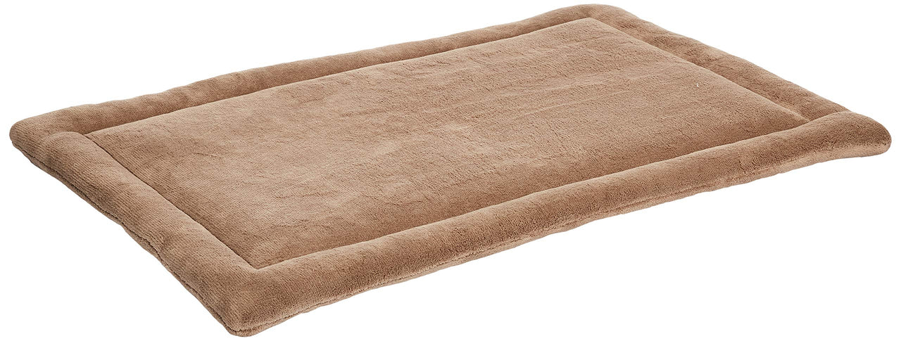 MidWest Homes for Pets Deluxe Micro Terry Pet Bed, Dog Bed & Crate Mat, Taupe, 30-Inch, 29.0" L x 21.0" W x 1.2" Th 29.0"L x 21.0"W x 1.2"Th