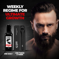 Beardo Beard & Hair Growth Oil 50ml & Derma Roller For Hair Growth 0.5 mm| Dermaroller | For Thicker & Longer Beard | Uneven, Patchy & Fast Beard Growth | For Stronger & Fuller Beard Hair