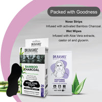 DR.Rashel Nose Pore Strips| Deep Cleansing Nose Strips For Instant And Painless Blackheads Removal 20 PCS (Bamboo Charcoal)