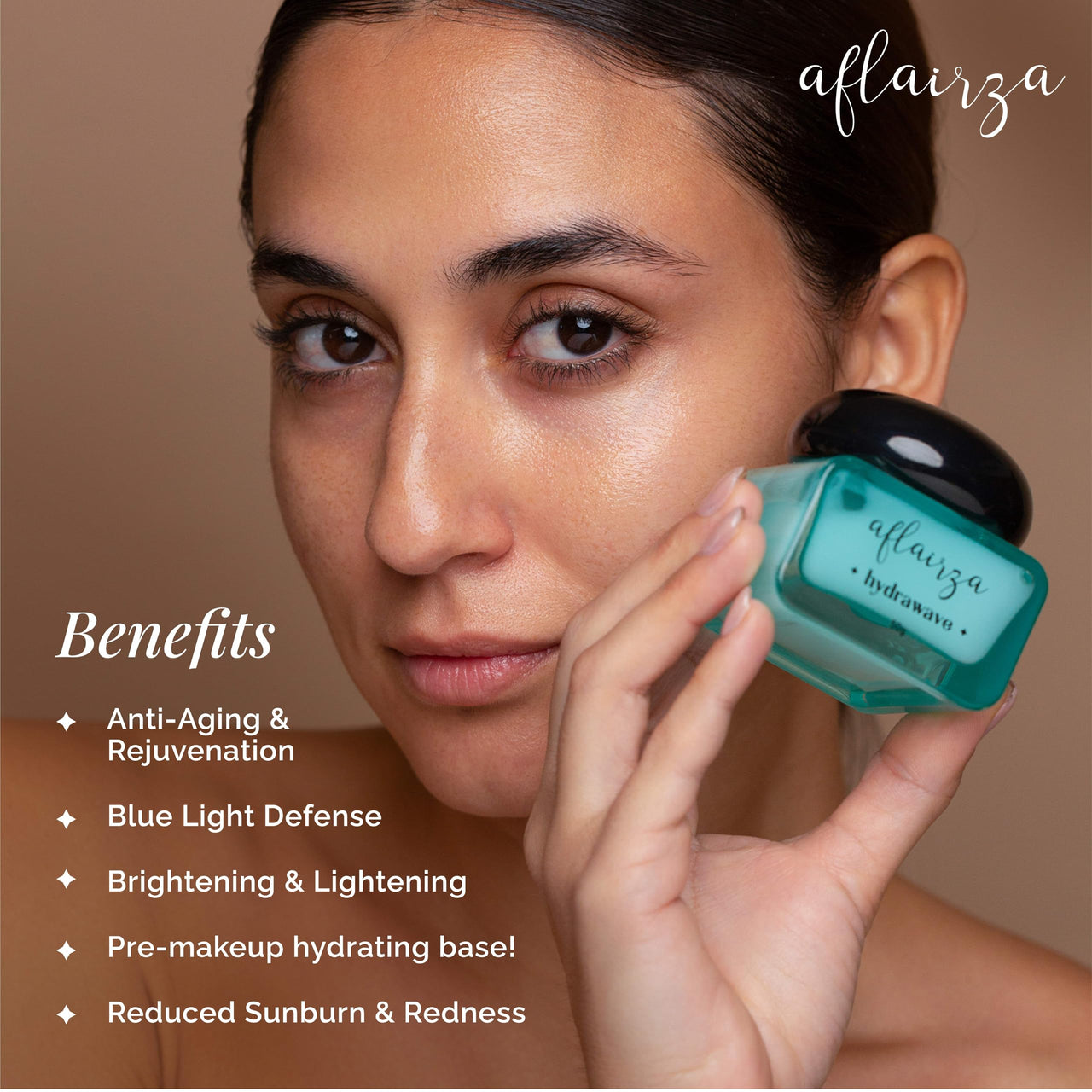 Aflairza Hydrawave Water Based Moisturizer Face Cream for Anti Aging - Lightweight - With Glycoin - Daily Skin Hydration, Brightening & Lightening, Oil Free, For All Skin Types (30 ml)