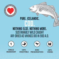 Icelandic+ Mini Cod Fish Chips Training Dog Treat 2.5-oz Bag