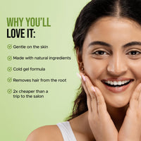 Hilary Rhoda Women One Go Facial Wax Strips - Ready-To-Use for Face, Cheek, Upper Lip & Chin - With 2 Finish Wipes - 20 Strips (Avocado Oil), Pack of 1