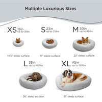Best Friends by Sheri The Original Calming Donut Cat and Dog Bed in Lux Fur Mink, Extra Small 18